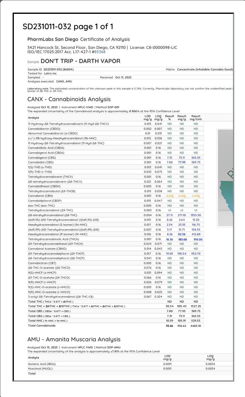 Hyper Glitch Dozo Don’t Trip Trippy Diamonds Disposable 5G - Image 3