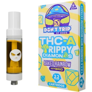 Baked Rainbow Don’t Trip by Dozo THC-A Trippy Diamonds Cartridge 2.2G