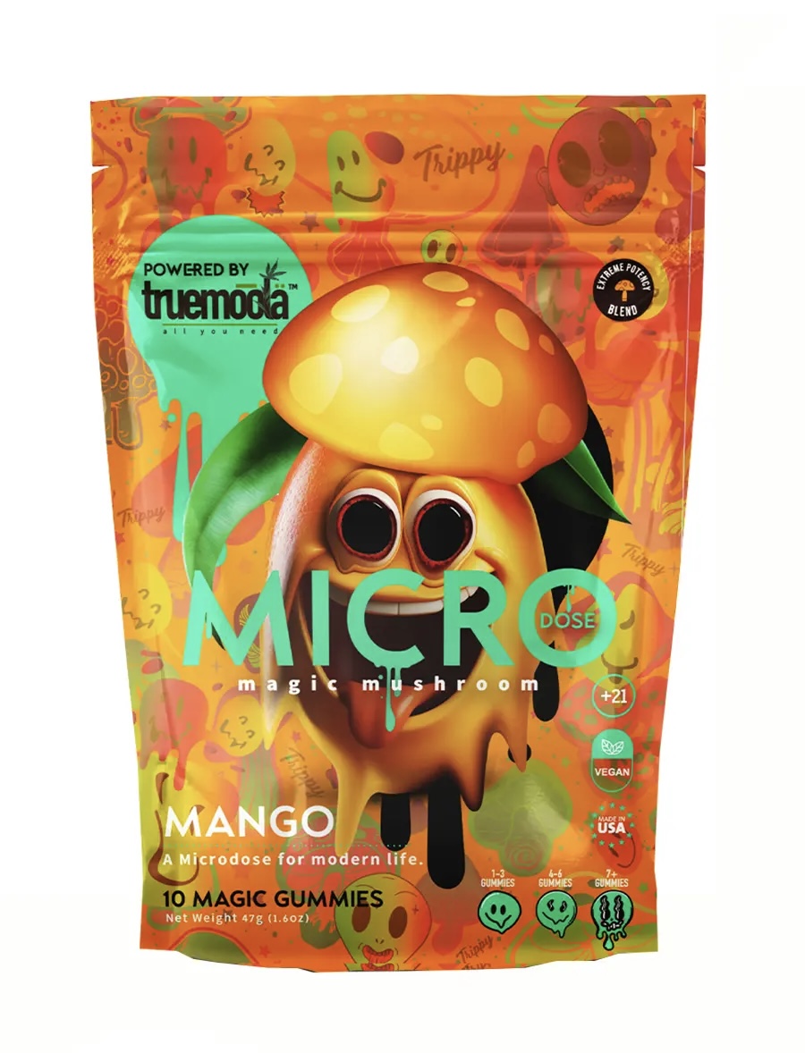 Mango Truemoola Micro Magic Mushroom Gummies 10ct