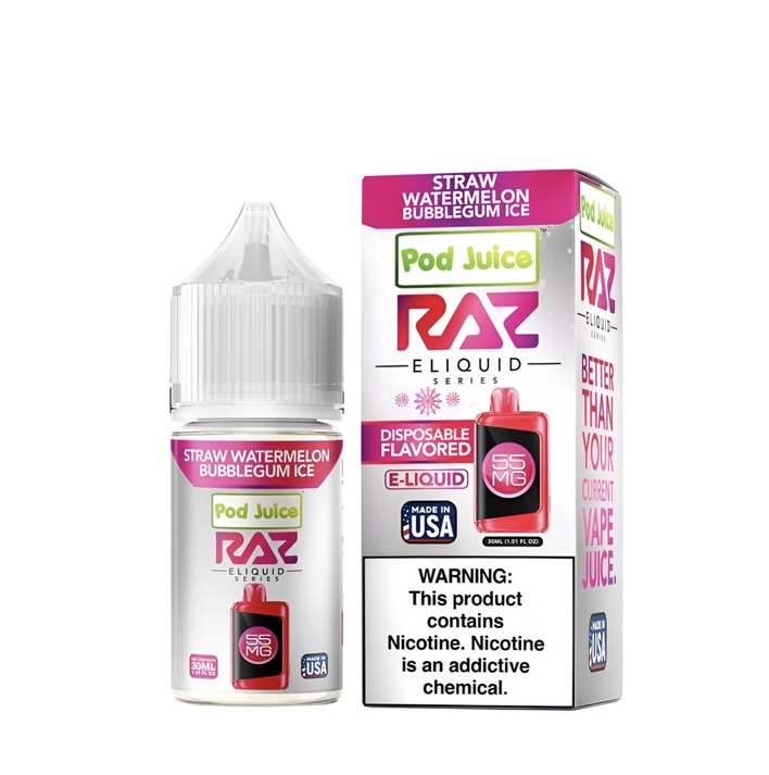 Pod Juice x Raz Salt Nicotine Vape Juice - Image 2