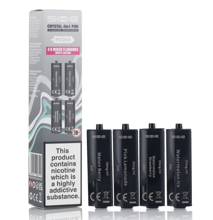 SKE Crystal 2400 4 in 1 Prefilled Pods - 4PK
