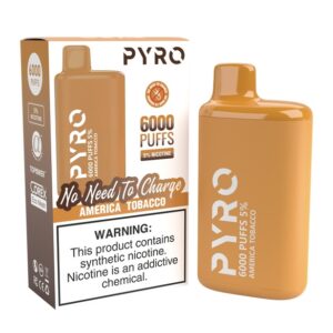 PYRO 6000 Puffs American Tobacco