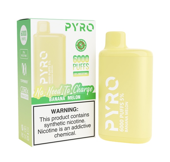 PYRO 6000 PUFF Banana Melon