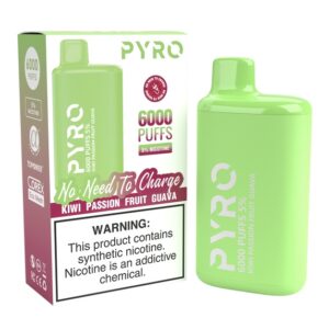 PYRO 6000 PUFF Kiwi Passionfruit Guava