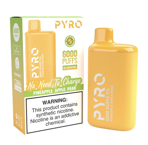 PYRO 6000 PUFF Pineapple Apple Pear