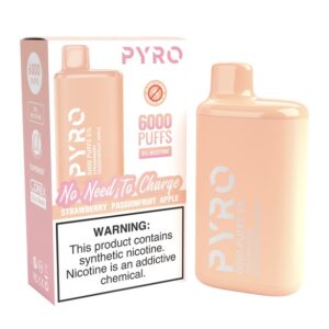 PYRO 6000 PUFFS Strawberry Passion Fruit Apple