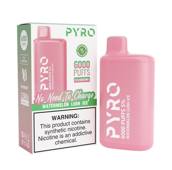 PYRO 6000 PUFF Watermelon Lush Ice