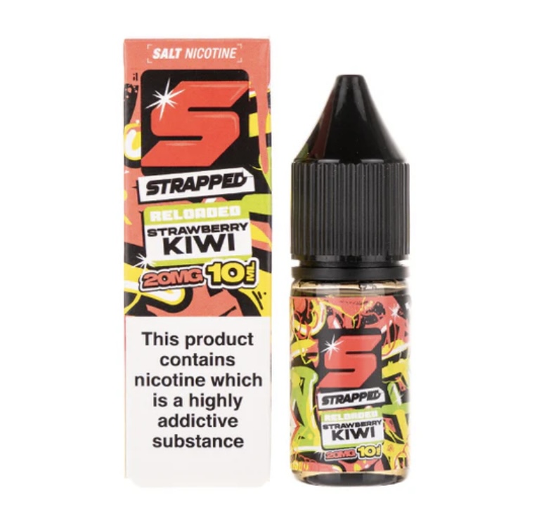 Strawberry Kiwi Nic Salt E-Liquid by Strapped Reloaded
