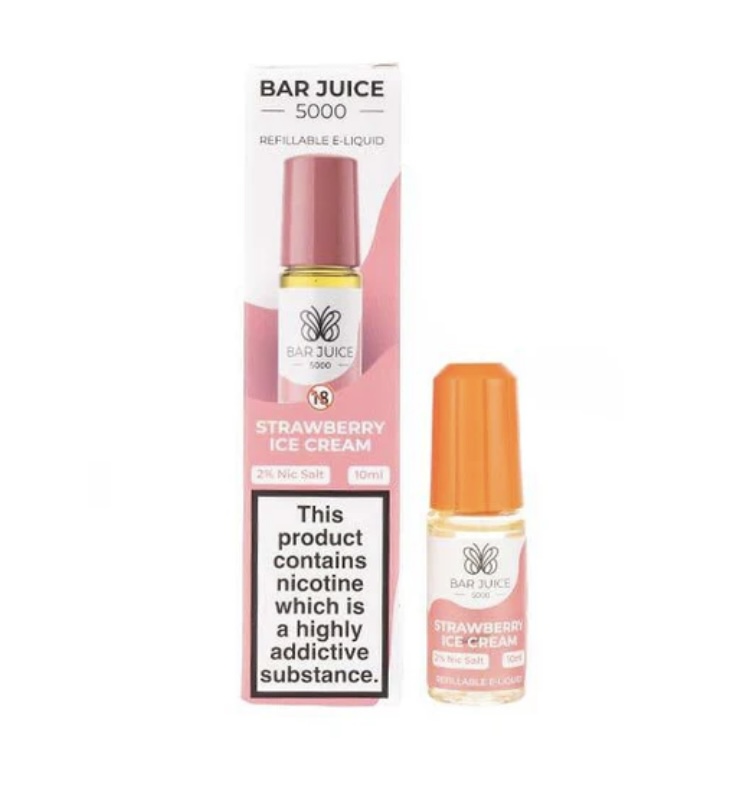 Strawberry Ice Cream Nic Salt E-Liquid by Bar Juice 5000