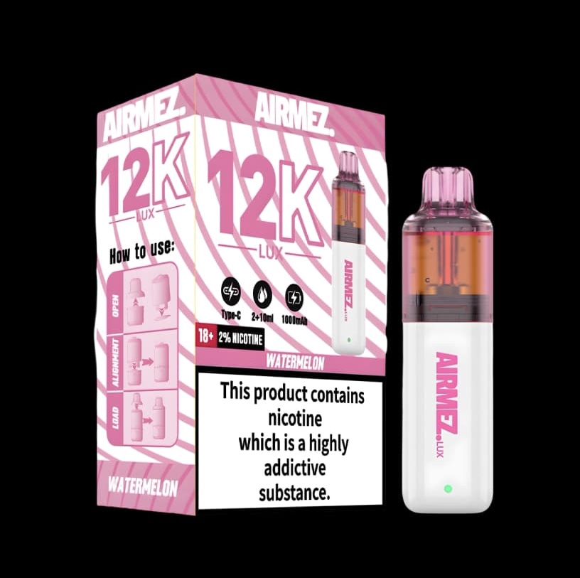 Airmez Lux 12K Watermelon Prefilled Vape Kit - Image 2