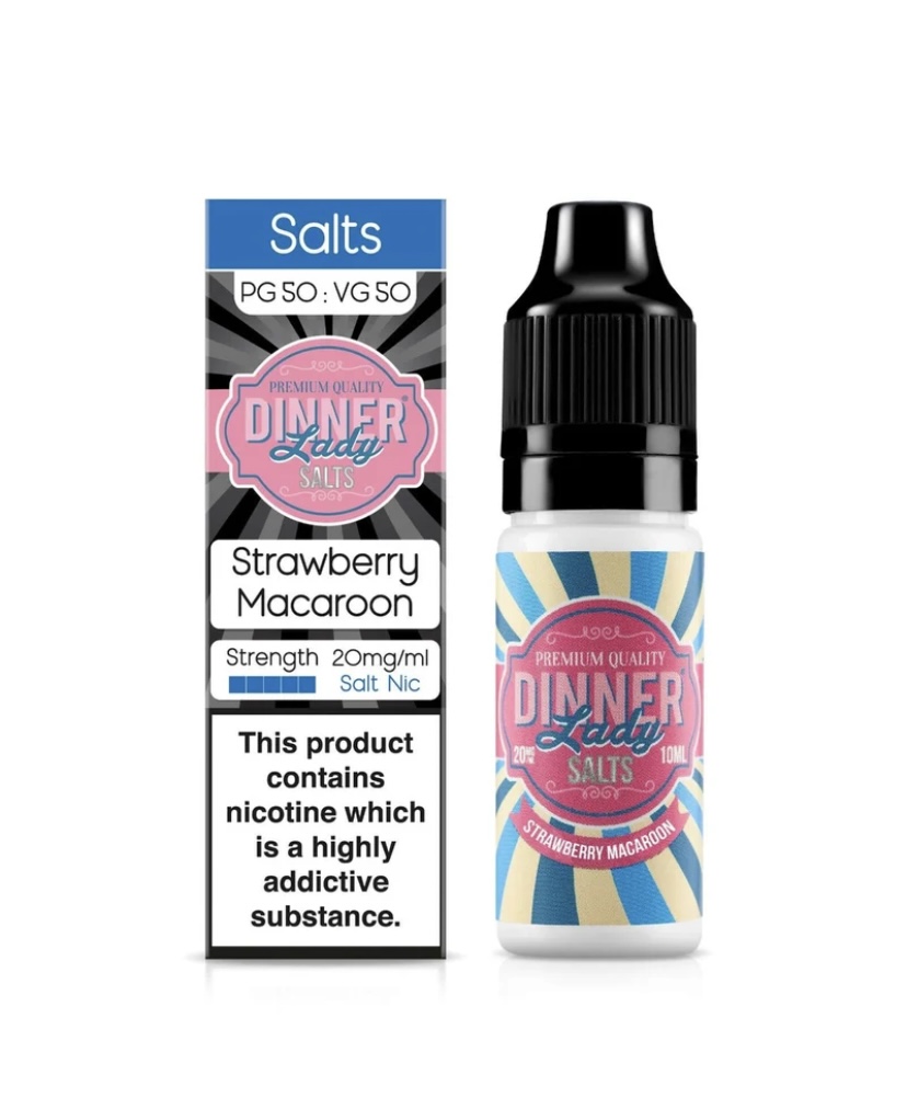 Dinner Lady Strawberry Macaroon Nic Salt E-Liquid