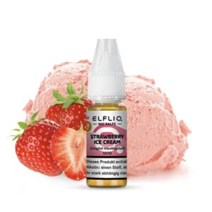 ELFLIQ Strawberry Ice Cream Nicotine Salt Liquid