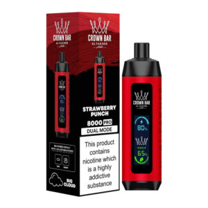 AL FAKHER Crown Bar Pro 8000 Puffs Strawberry Punch Disposable Vape