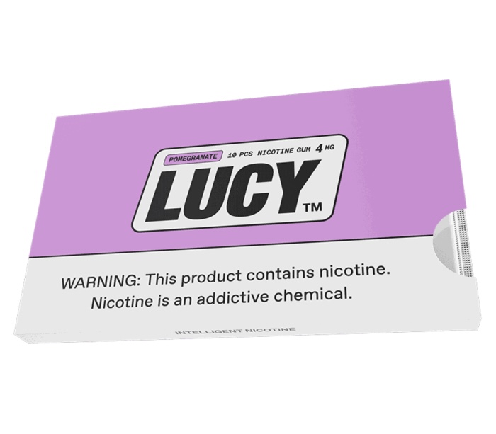 Lucy Pomegranate 4MG Nicotine Gum