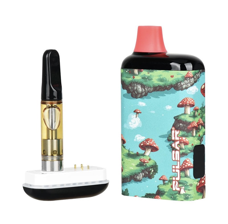 Pulsar 510 DL 2.0 PRO Auto-Draw Vape Bar Floating Mushrooms - Image 2