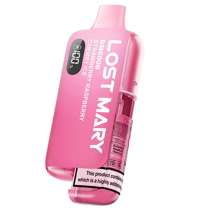 Lost Mary BM6000 Refillable Vape Kit-Strawberry Raspberry Cherry Ice