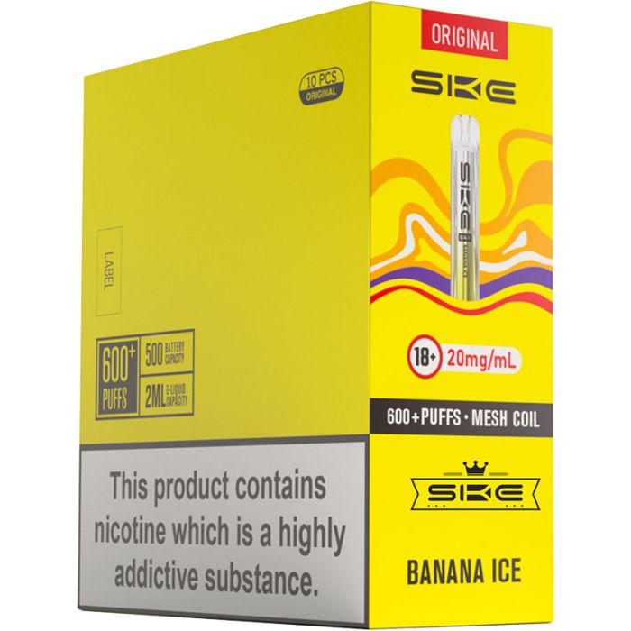 SKE Crystal Bar pod vape kit 10-pack