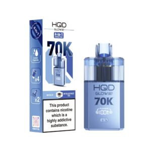 MR BLUE / MR BLUE RAZZ ICE HQD GLOW AIR 70K PUFFS PREFILLED POD KIT